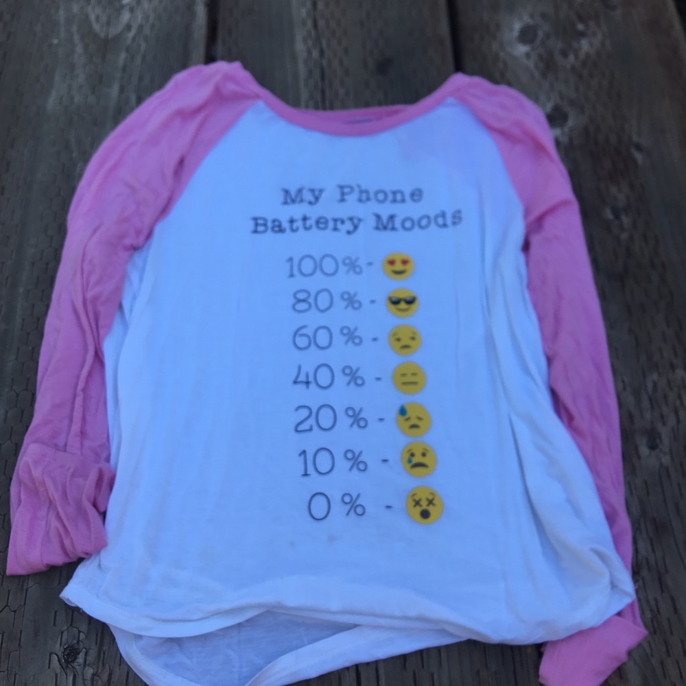 Kids battery mood shirt